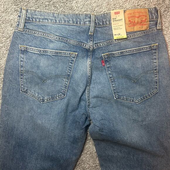 Levi’s 514 Straight Size 36x32 Regular Fit Jeans Pants Casual Men's Denim - Picture 7 of 7